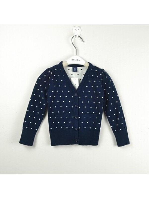 Autumn and winter children female Baby Knit Cardigan Sweater Girl jacket cotton wave 1-2-3 Huang Honglan