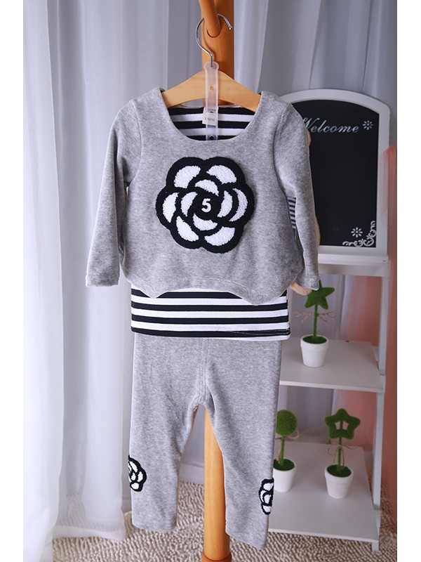 Cute girls two-piece cotton suit jacket