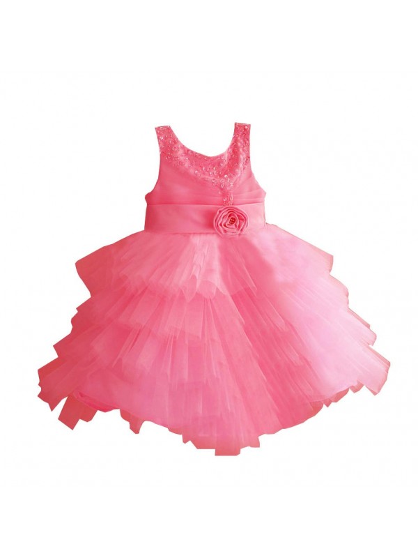 The new princess pearl girls condole belt skirt dress skirt The princess dress of the girls