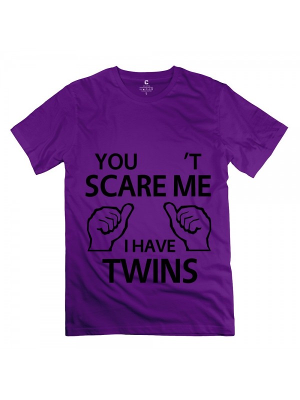 Men's Customize Cant Scare Me I Twins T-shirt