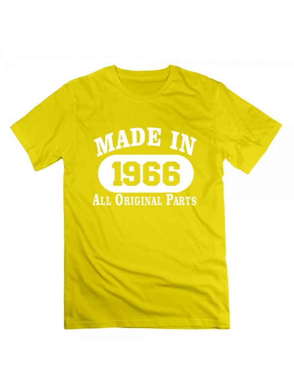 Men's Designed 50th Birthday Gift Made 1966 Original Parts T-shirt